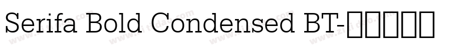 Serifa Bold Condensed BT字体转换